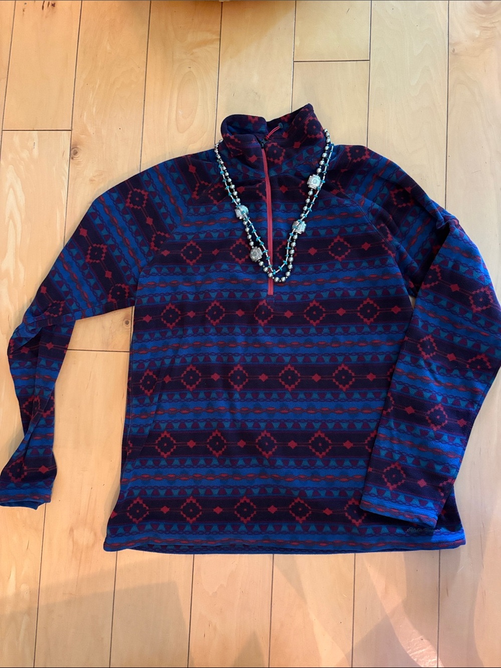 Eddie Bauer Fleece Navajo Native Santa Fe style